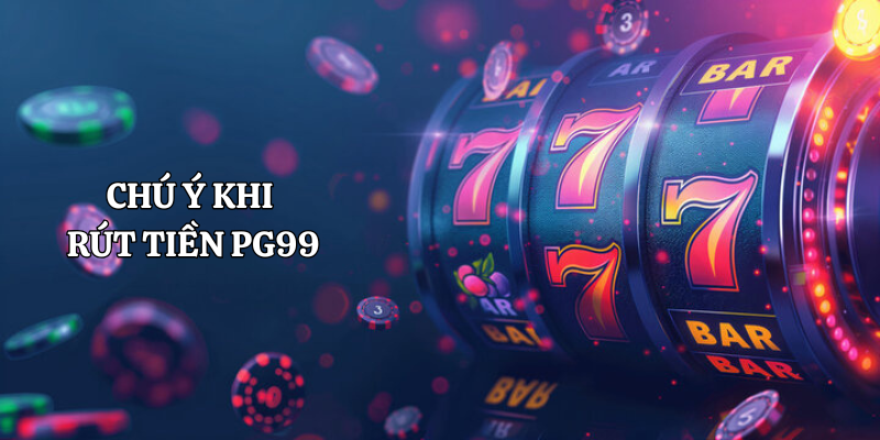 Điều cần chú ý khi rút tiền PG99